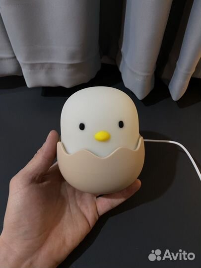 Детский ночник неваляшка цыпленок