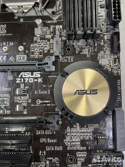 Материнская плата asus Z170-K, LGA 1151