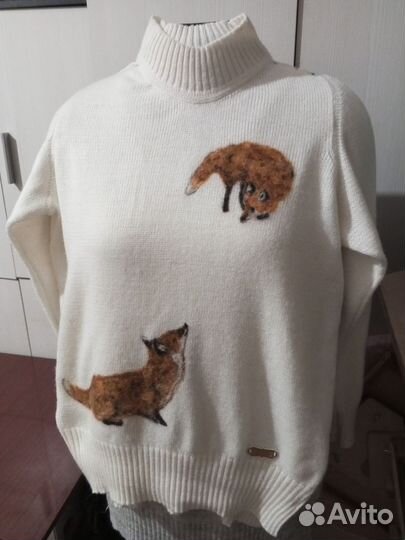 Вязание на заказ машина 5кл.,рисунок шерстью,спицы