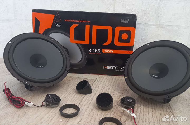 Новая 2х компонентная акустика Hertz uno k 165