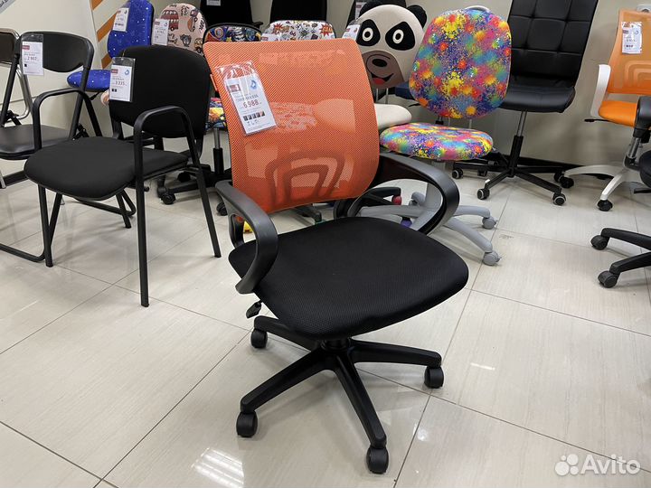 Кресло офисное chairman 696 оранжевое