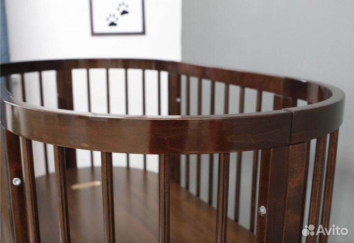 Кроватка овальная, новая