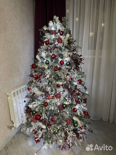 Ель искуственная заснеженная Литая