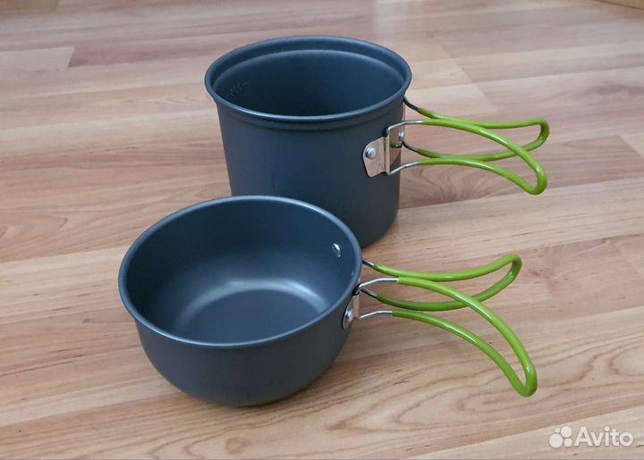 Набор посуды для похода, котелок