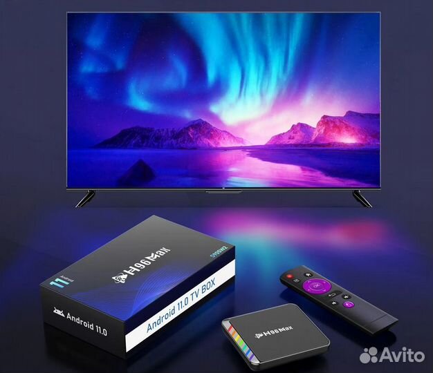 Новая Андроид приставка Смарт-тв H96 Max аэропульт