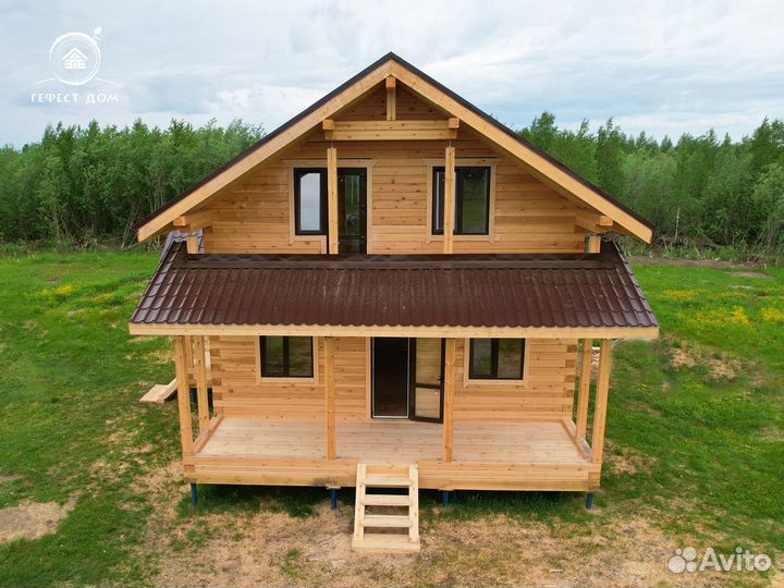 Дом из бруса 93м2