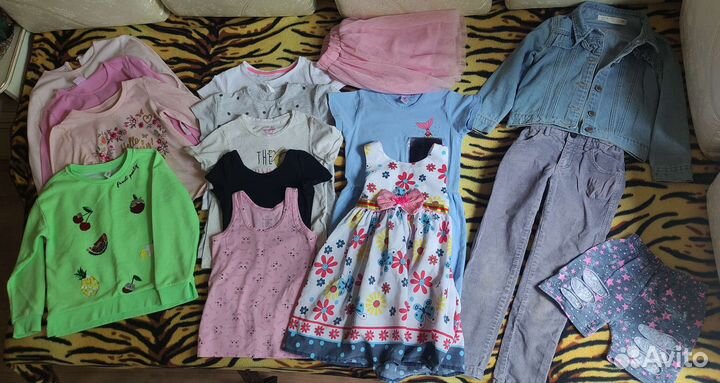 Вещи пакетом для девочки, размер 116-122