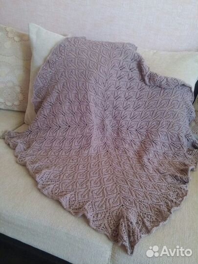 Плед вязаный хлопковый для маленьких