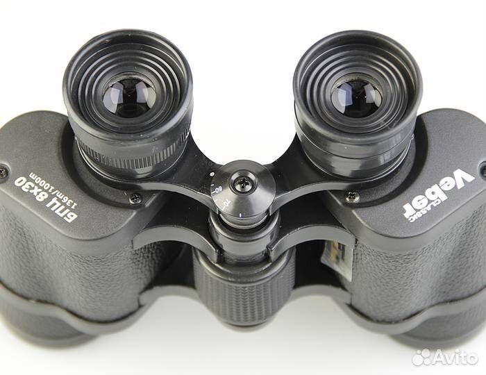 Бинокль Veber Classic бпц 8x30 VL черный, кожа