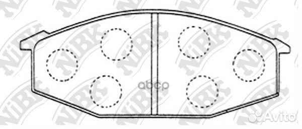 Колодки тормозные дисковые передние NiBK PN1052