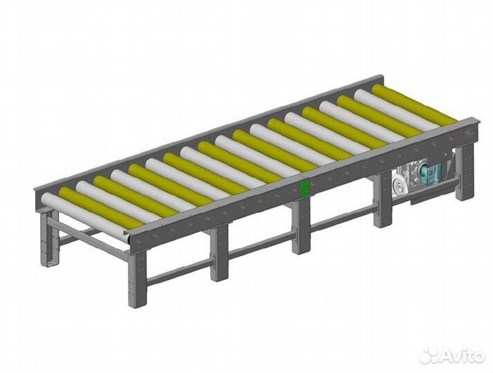 Рольганг 6 метров. Роликовый конвейер