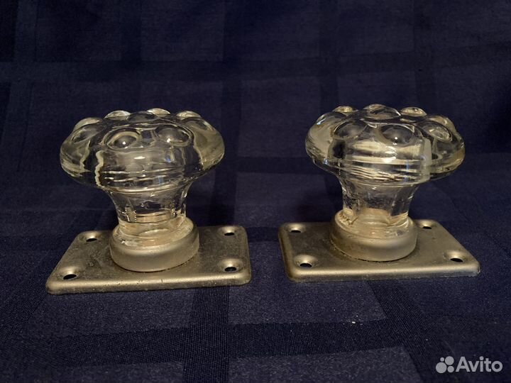 Стеклянные дверные ручки (новые) СССР