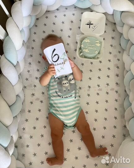 Бортик коса в кроватку