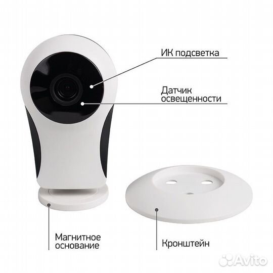 Беспроводная камера Wi-Fi SMART 1.0 Мп 1280x720