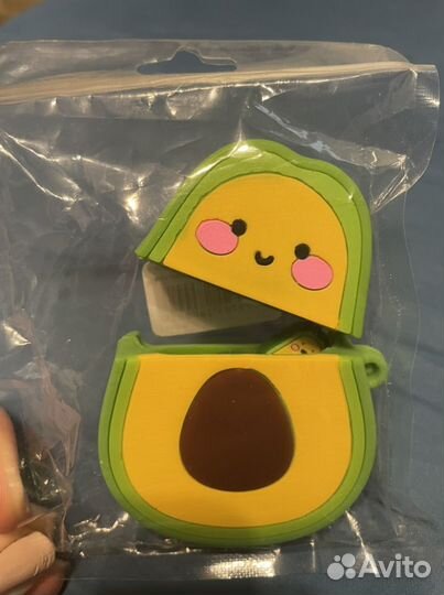 Чехол для наушников airpods 1/2 авокадо