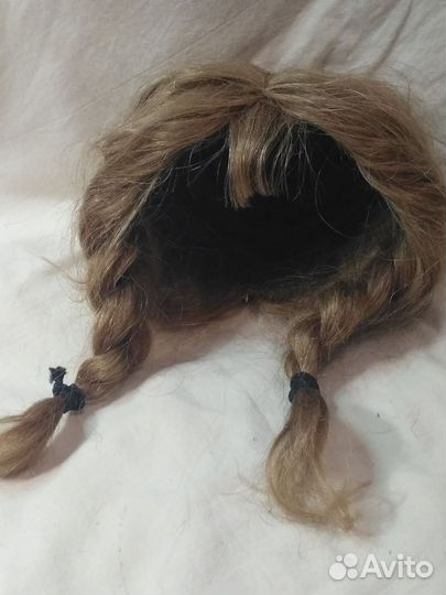 Парик для антикварной куклы. ог 25см