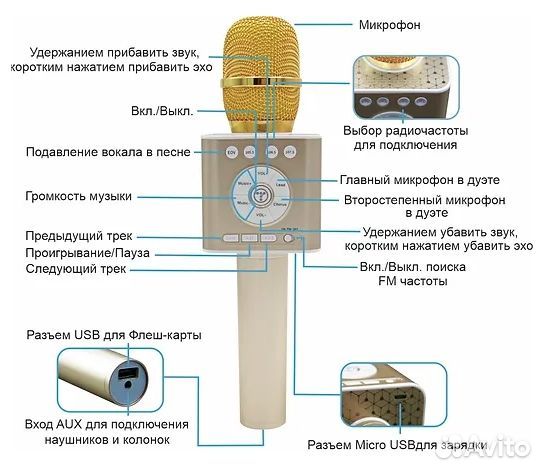 Караоке микрофон Tosing Q12