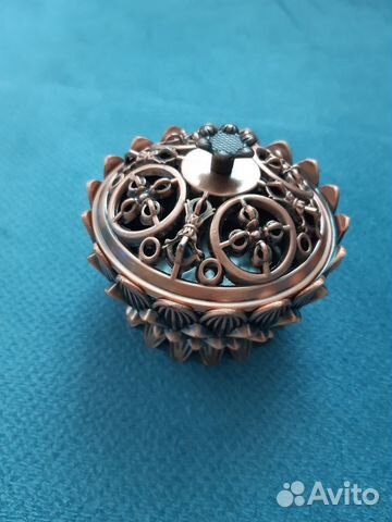 Сувениры разных стран Шкатулка металл Монголия