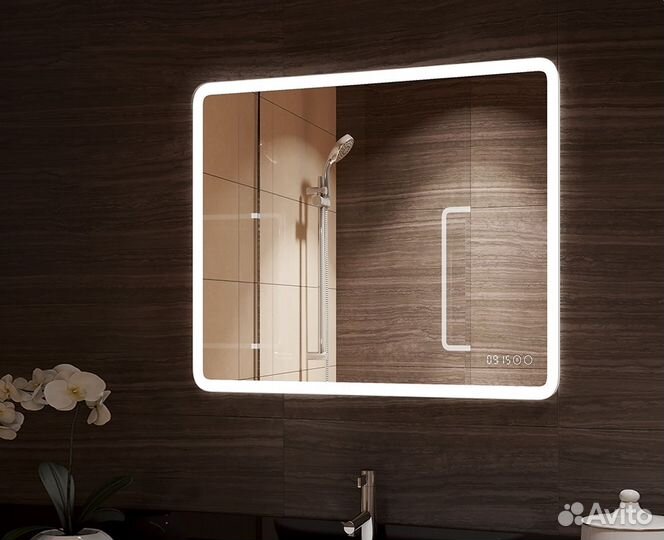 Зеркало в ванную с подсветкой и подогревом