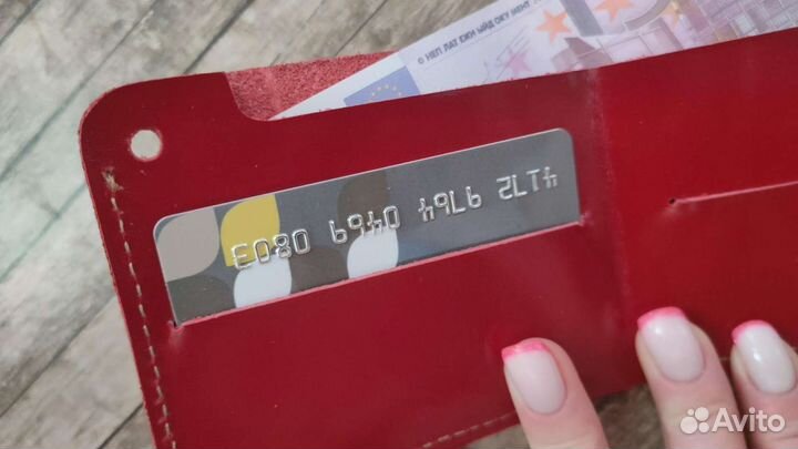 Кошелек новый мужской женский натуральная кожа