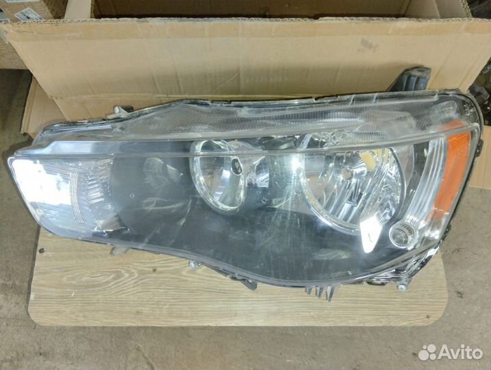 Фара под эл/кор Mitsubishi Lancer X 07- Левая