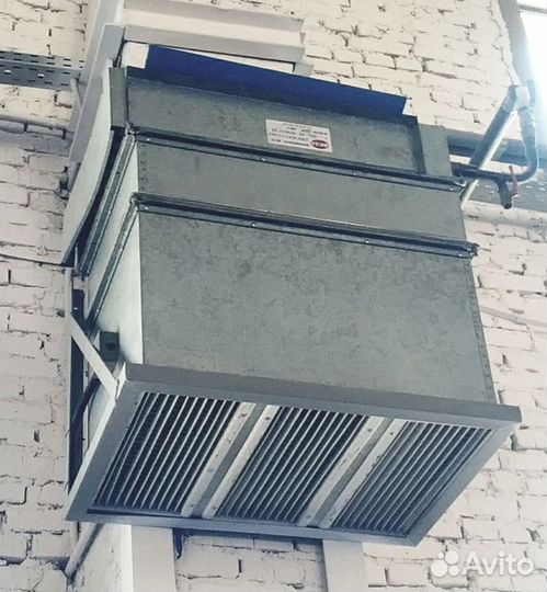 Тепловентилятор водяной (калорифер)