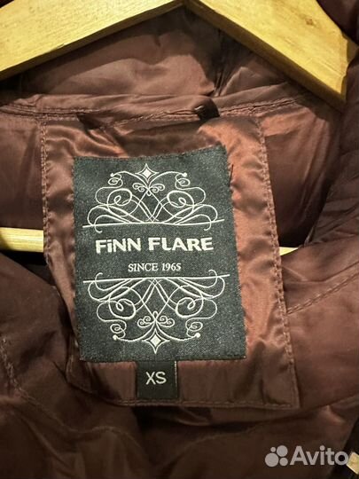 Пуховик женский Finn Flare фиолетовый XS