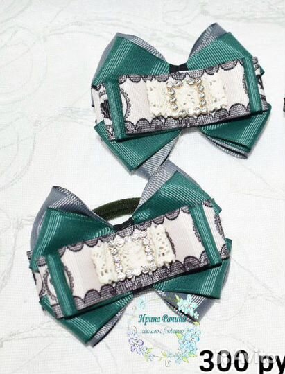 Бантики для волос ручной работы