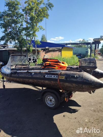 Продам лодку solar-450 JET