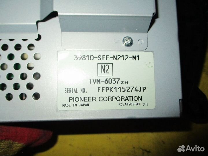 Монитор pioneer 39810-SFE-N212-M1 на Honda Odyssey