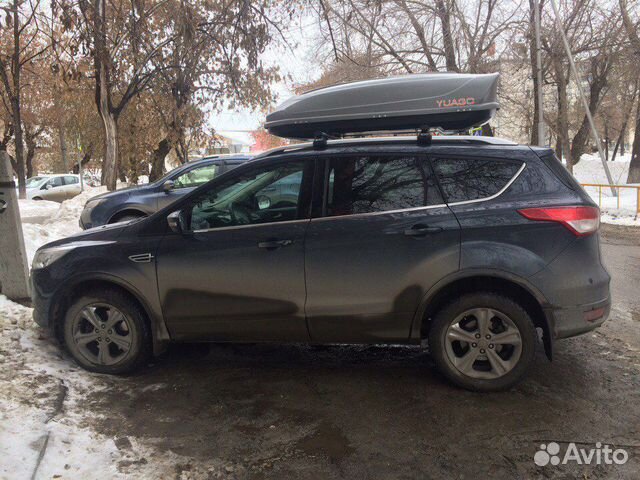 Автобокс багажник на крышу Ford Kuga серый 460