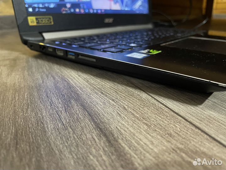 Игровой ноутбук Acer 6gb/500gb/i5/1050