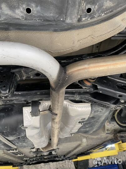 Установка второго глушителя Камри