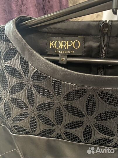 Платье женское korpo кожаное