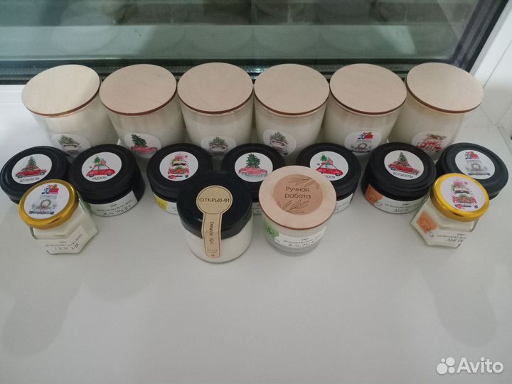 Ароматизированные свечи ручной работы