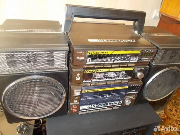 Магнитофон Радиотехника, муз. центр JVC