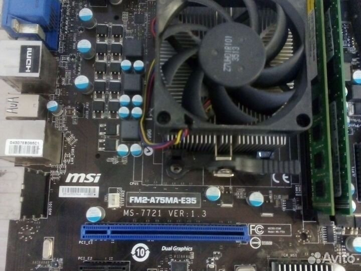 Мат.плата fm2-a75ma-e35 msi