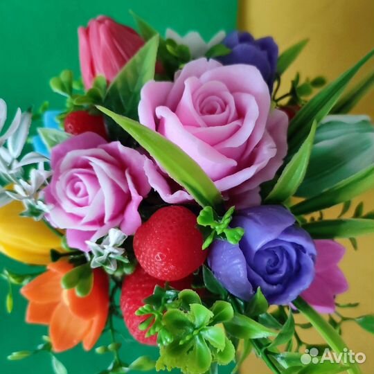 Букеты и композиции из мыла ручной работы