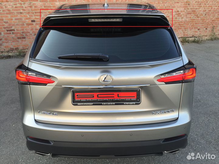 Спойлер Lexus NX на багажник (верхний)
