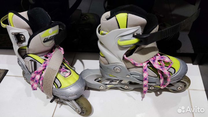 Роликовые коньки детские раздвижные 30-33 размер