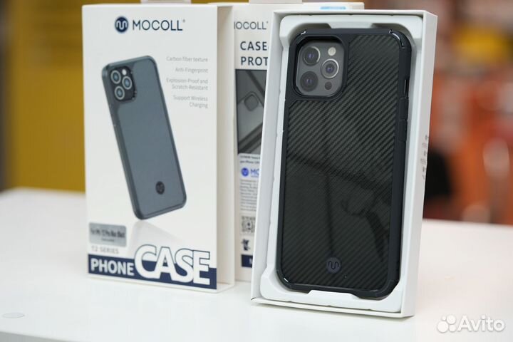 Чехол Mocoll iPhone 12 Pro Max Carbone