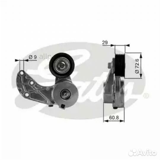 Gates T38317 Ролик натяжителя 7808-21217