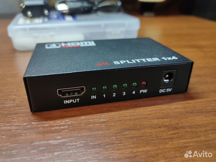 Разветвитель видеосигнала 4K hdmi сплиттер Orient