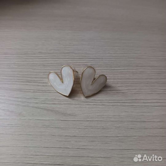 Серьги Сердечки