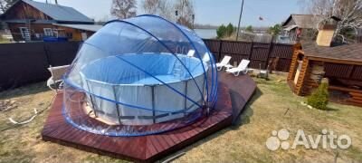 PT500B и G Pool Tent 5,0м до 400х122 серый и синий