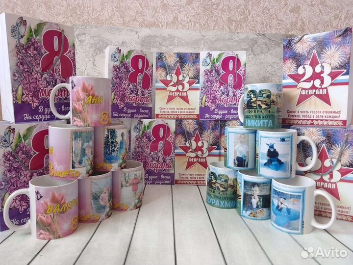 Кружки, ручки, шокобоксы, коробочки.Печать