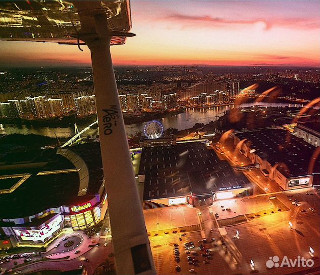 Вечерний Полет над Москвой с фотосессией