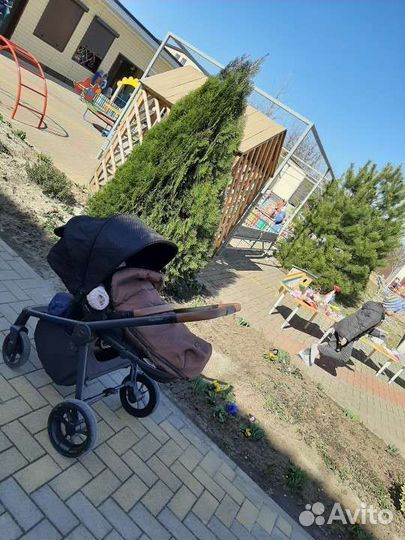 Коляска 2 в 1 moon resea + сумка+конверт зимний