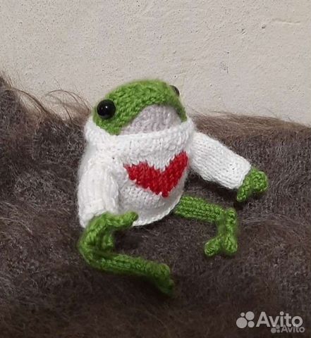 Лягушка вязаная