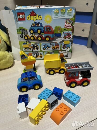 Лего дупло аэропорт, трактор, пожарная, грузовик